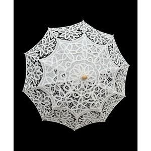 Ivory Lace Parasol Battenburg Umbrella Wedding Cosplay Victorian Photo Prop